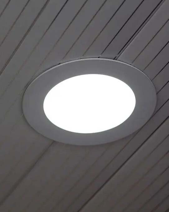 Painel Encastrar Redondo 18W Aro Branco - Image 3