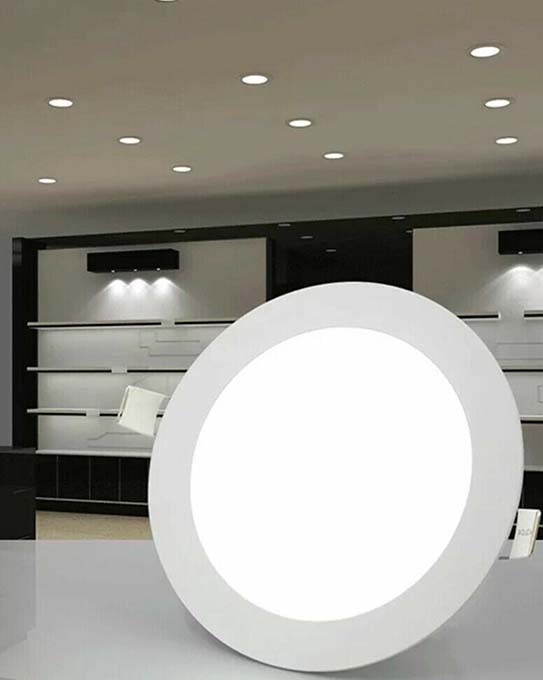 Painel Encastrar Redondo 18W Aro Branco - Image 4