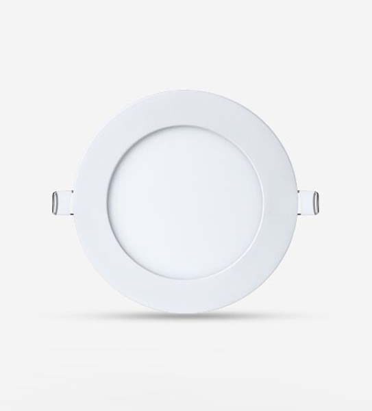 Painel Encastrar Redondo 18W Aro Branco